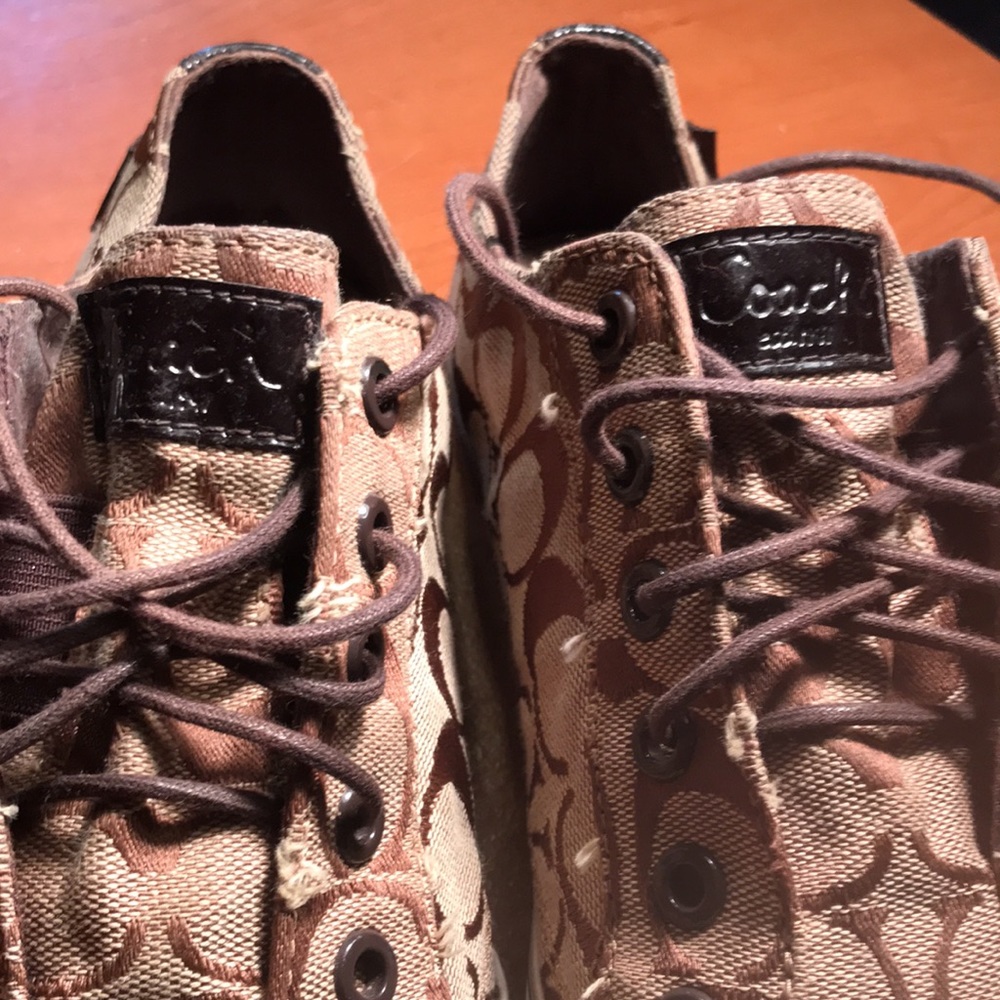 Authentic Stringless And Tattered Coach Sneakers - image 8